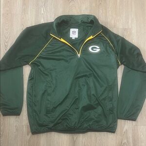 NFL Green Bay Packers Green and Yellow Zip Jacket